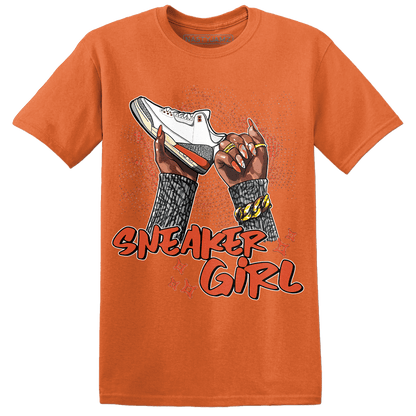 Georgia Peach 3s T Shirt Match Sneaker Girl Nail - NastyJamz