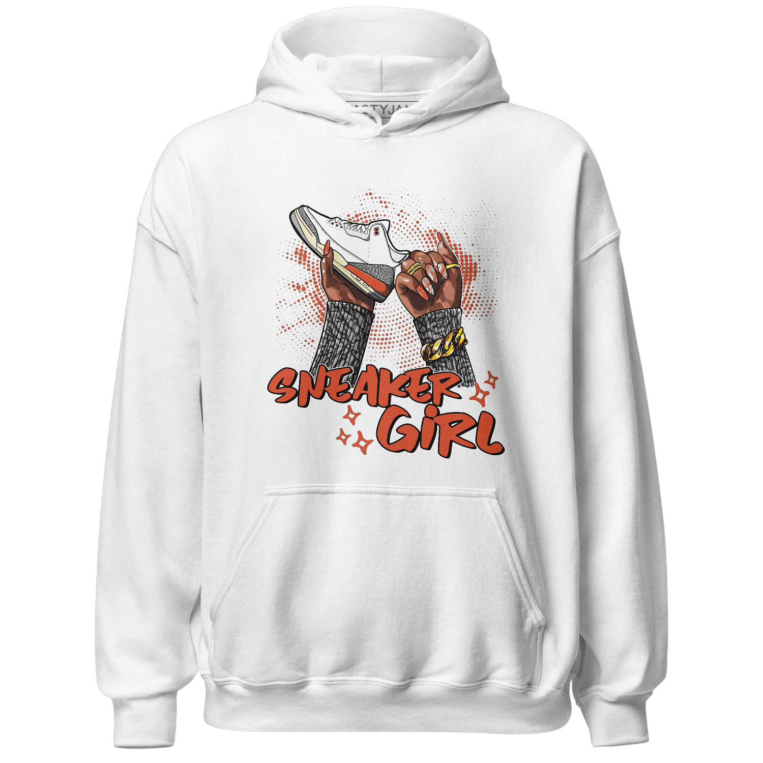 Georgia Peach 3s Hoodie Match Sneaker Girl Nail - NastyJamz