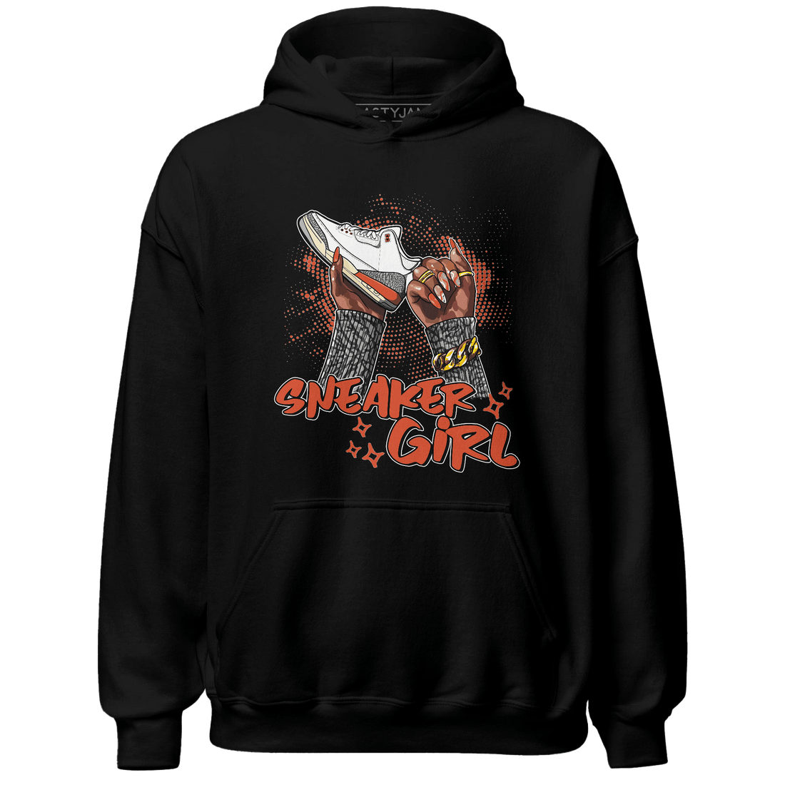 Georgia Peach 3s Hoodie Match Sneaker Girl Nail - NastyJamz