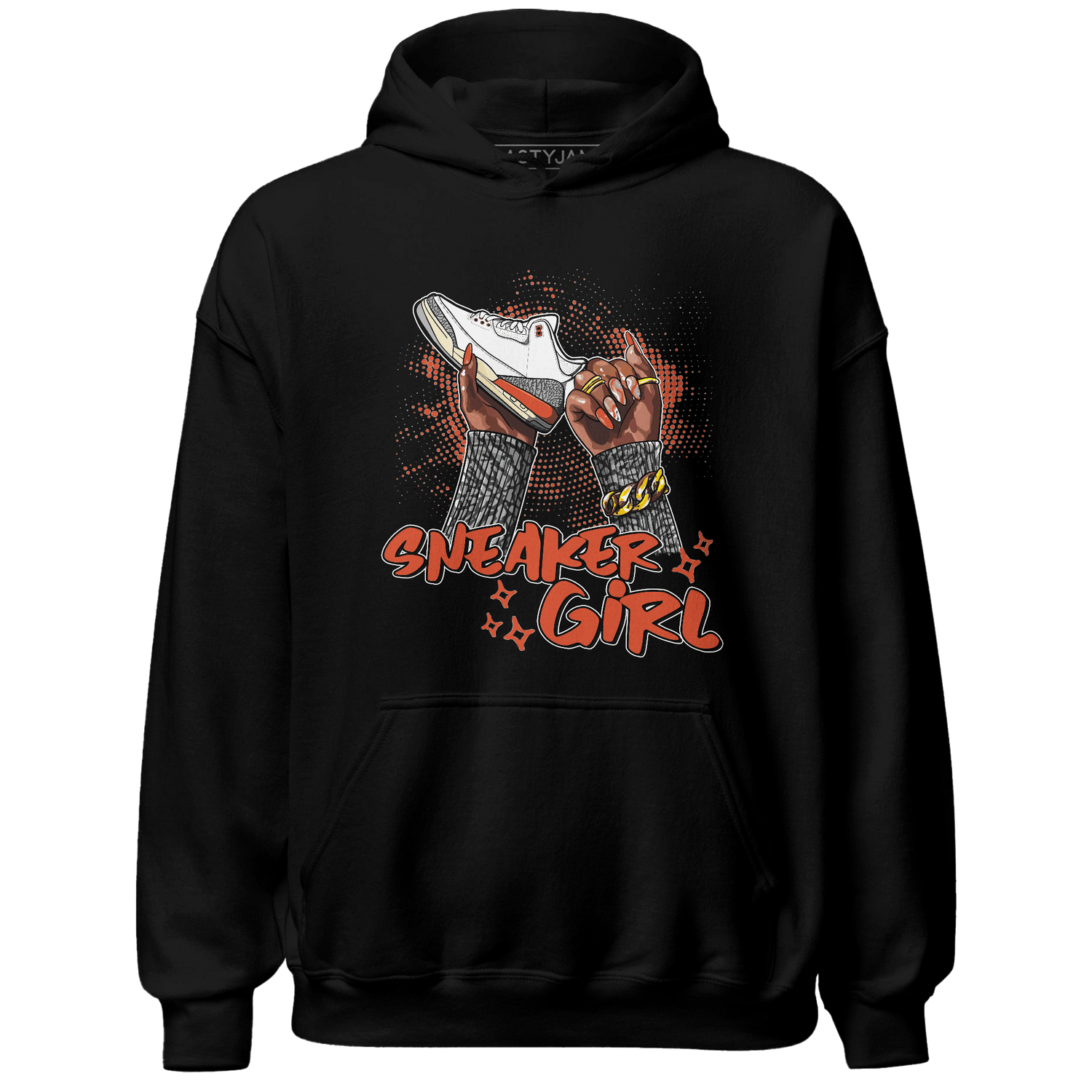 Georgia Peach 3s Hoodie Match Sneaker Girl Nail - NastyJamz