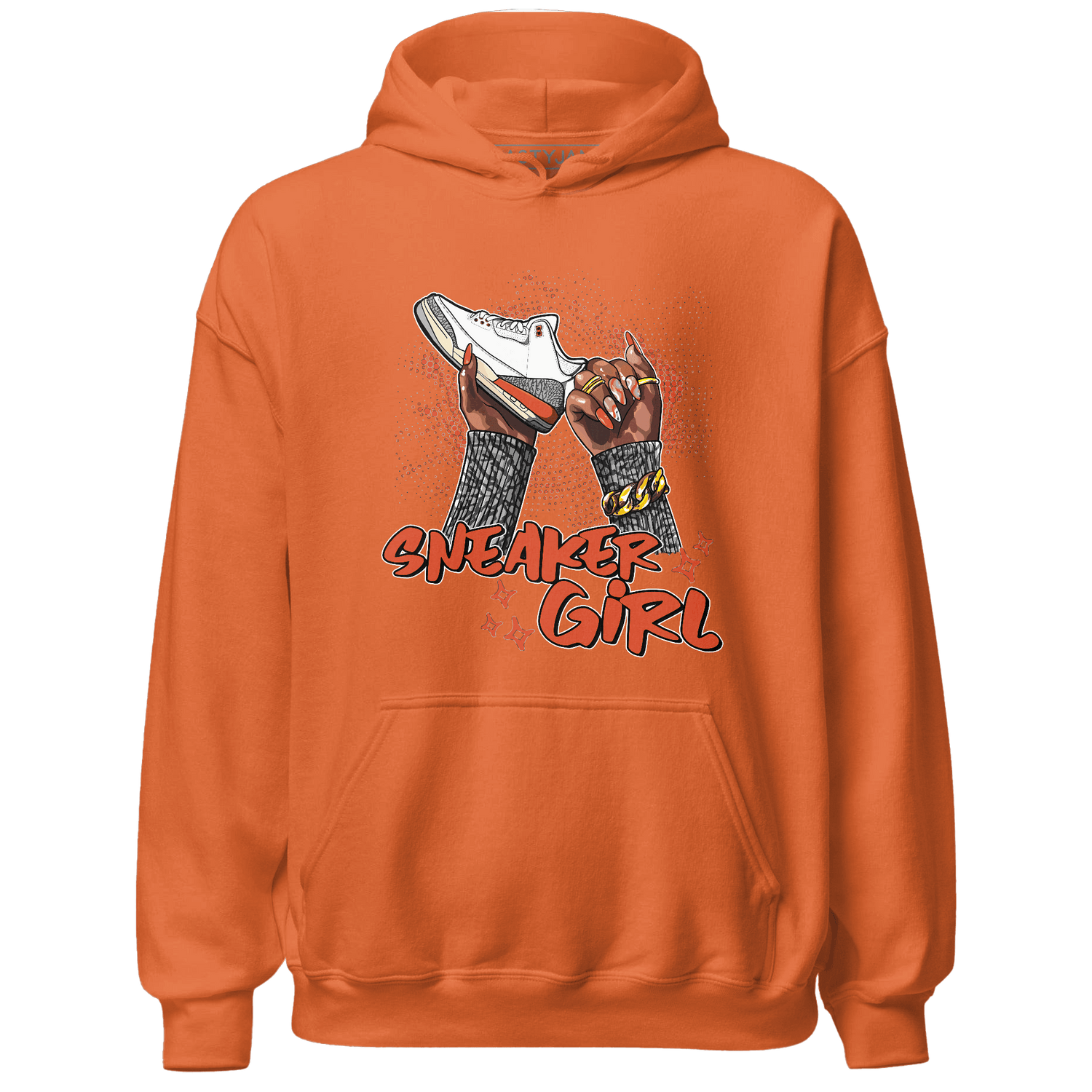 Georgia Peach 3s Hoodie Match Sneaker Girl Nail - NastyJamz