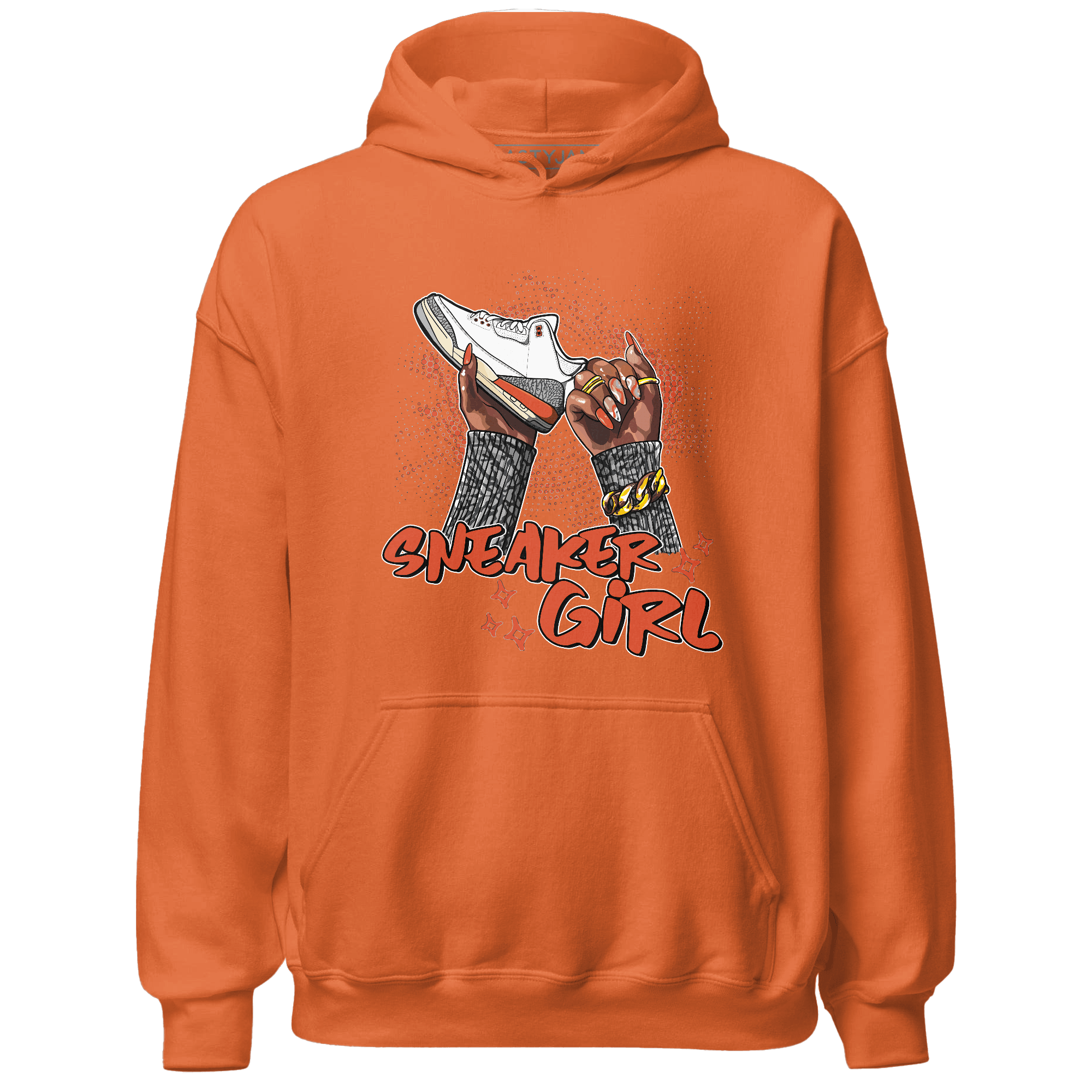 Georgia Peach 3s Hoodie Match Sneaker Girl Nail - NastyJamz