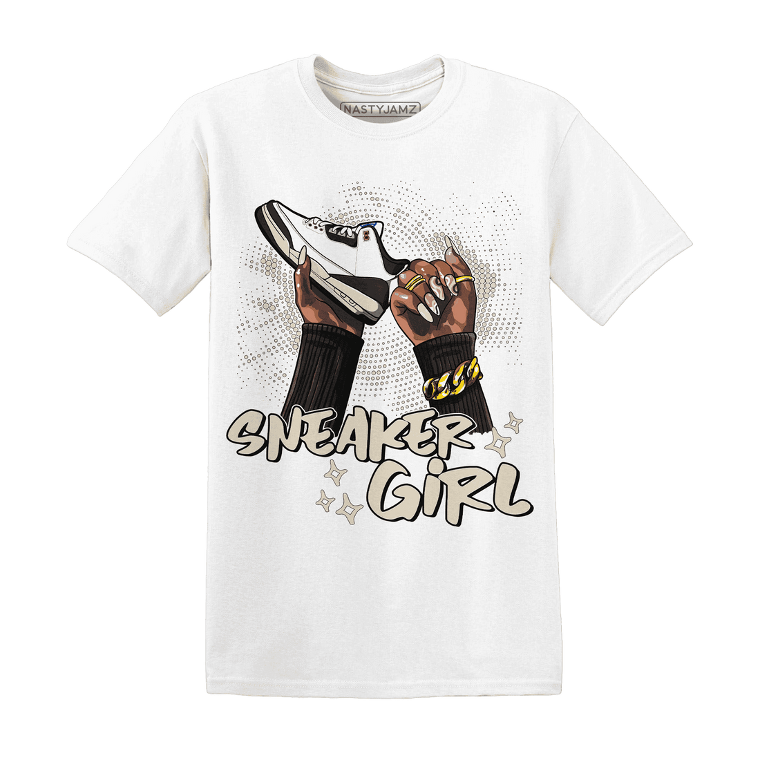 Quaiii 54 3s T Shirt Match Sneaker Girl Nail - NastyJamz