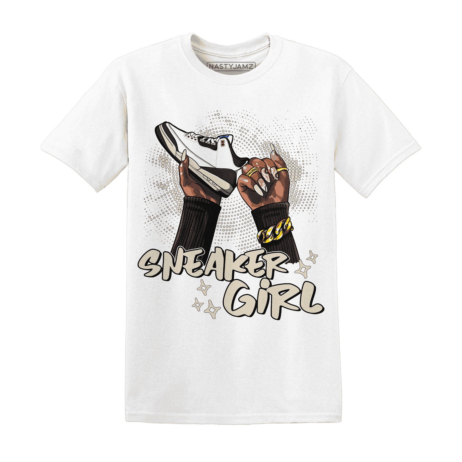 Quaiii 54 3s T Shirt Match Sneaker Girl Nail - NastyJamz