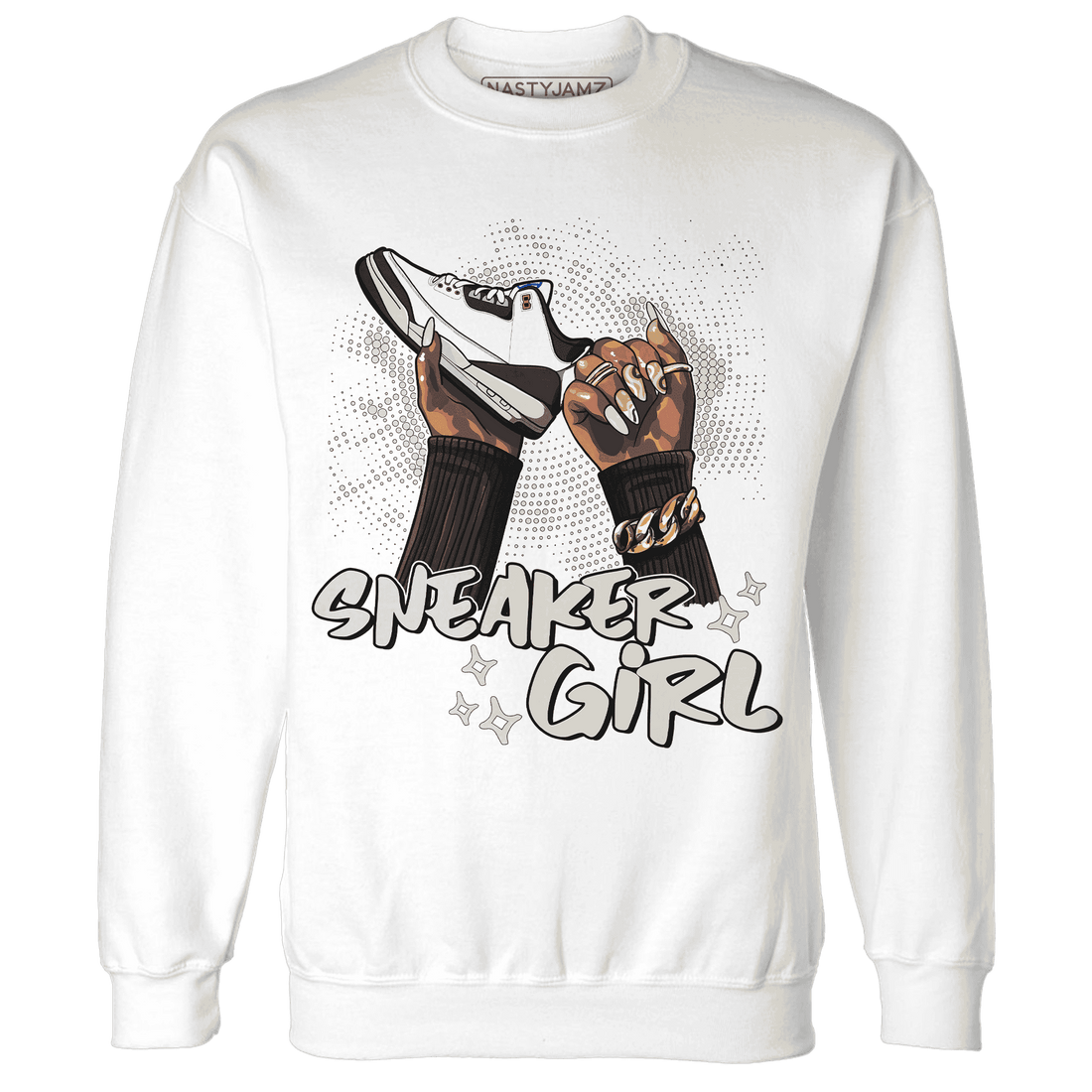 Quaiii 54 3s Sweatshirt Match Sneaker Girl Nail - NastyJamz