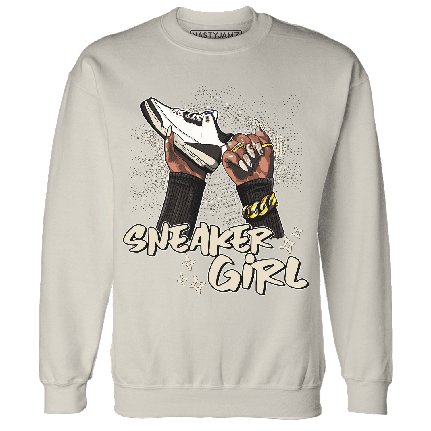 Quaiii 54 3s Sweatshirt Match Sneaker Girl Nail - NastyJamz