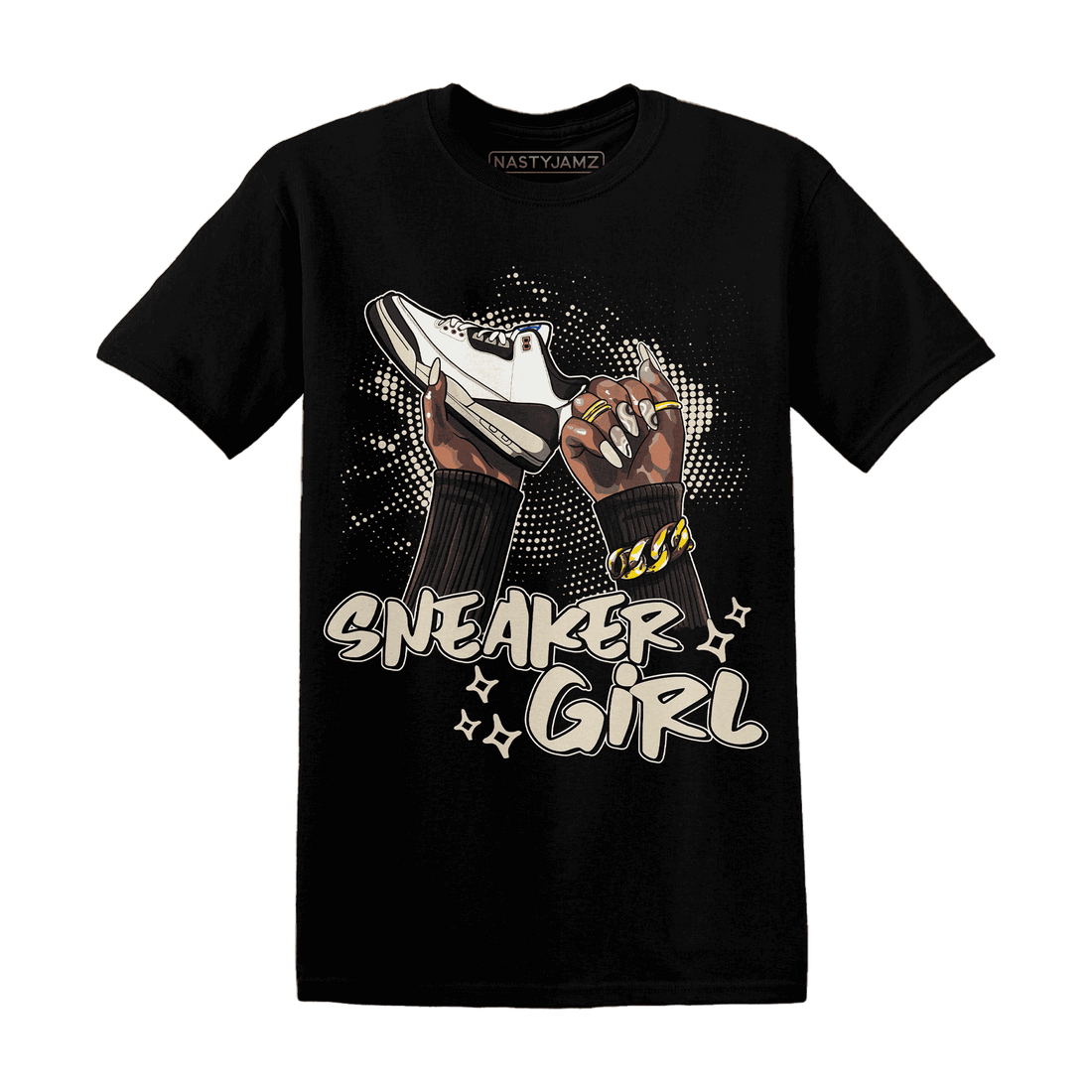 Quaiii 54 3s T Shirt Match Sneaker Girl Nail - NastyJamz