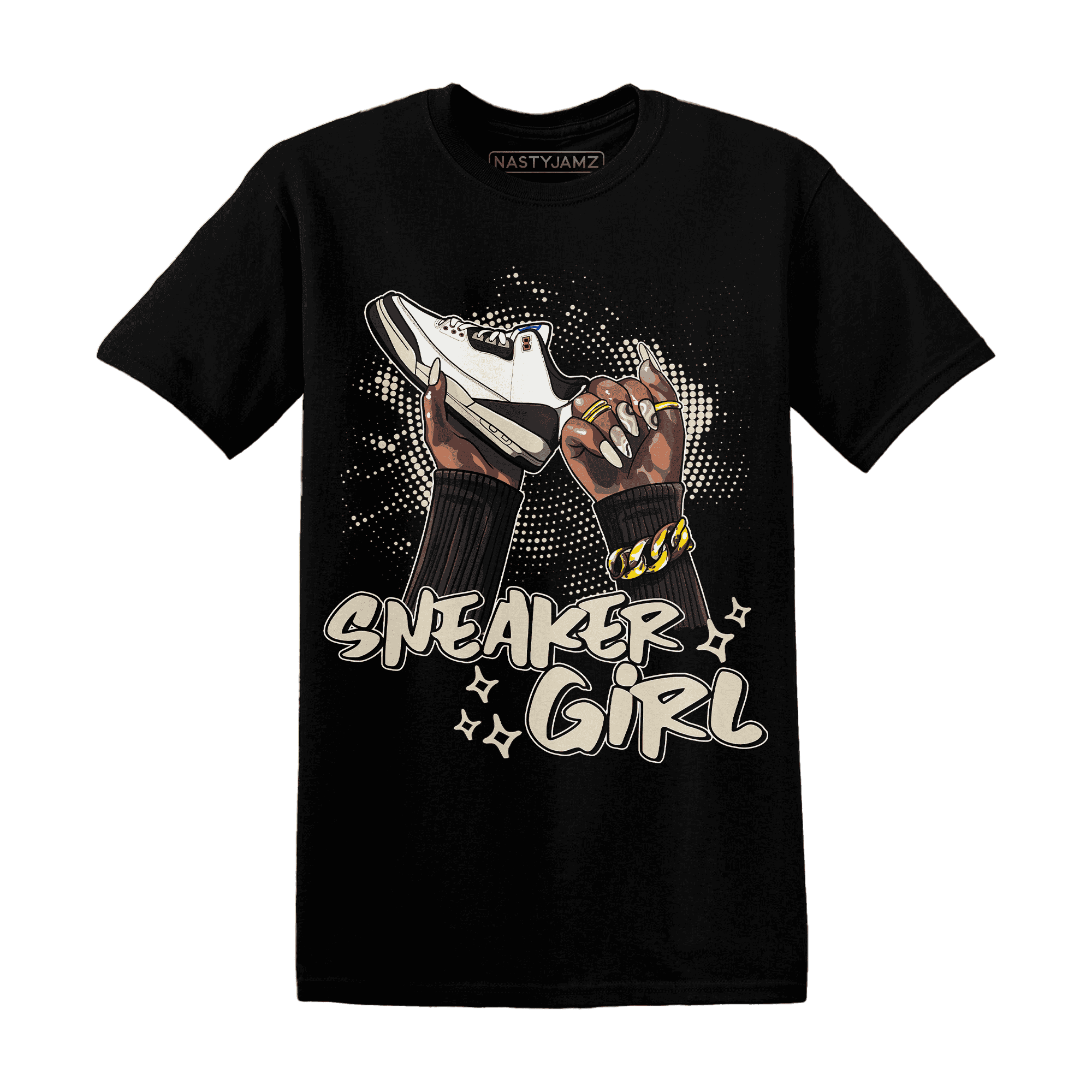 Quaiii 54 3s T Shirt Match Sneaker Girl Nail - NastyJamz