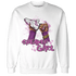 GS Hyper Violet 4s Sweatshirt Match Sneaker Girl Nail - NastyJamz