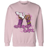 GS Hyper Violet 4s Sweatshirt Match Sneaker Girl Nail - NastyJamz