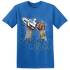 Industrial Blue 4s T Shirt Match Sneaker Girl Nail - NastyJamz