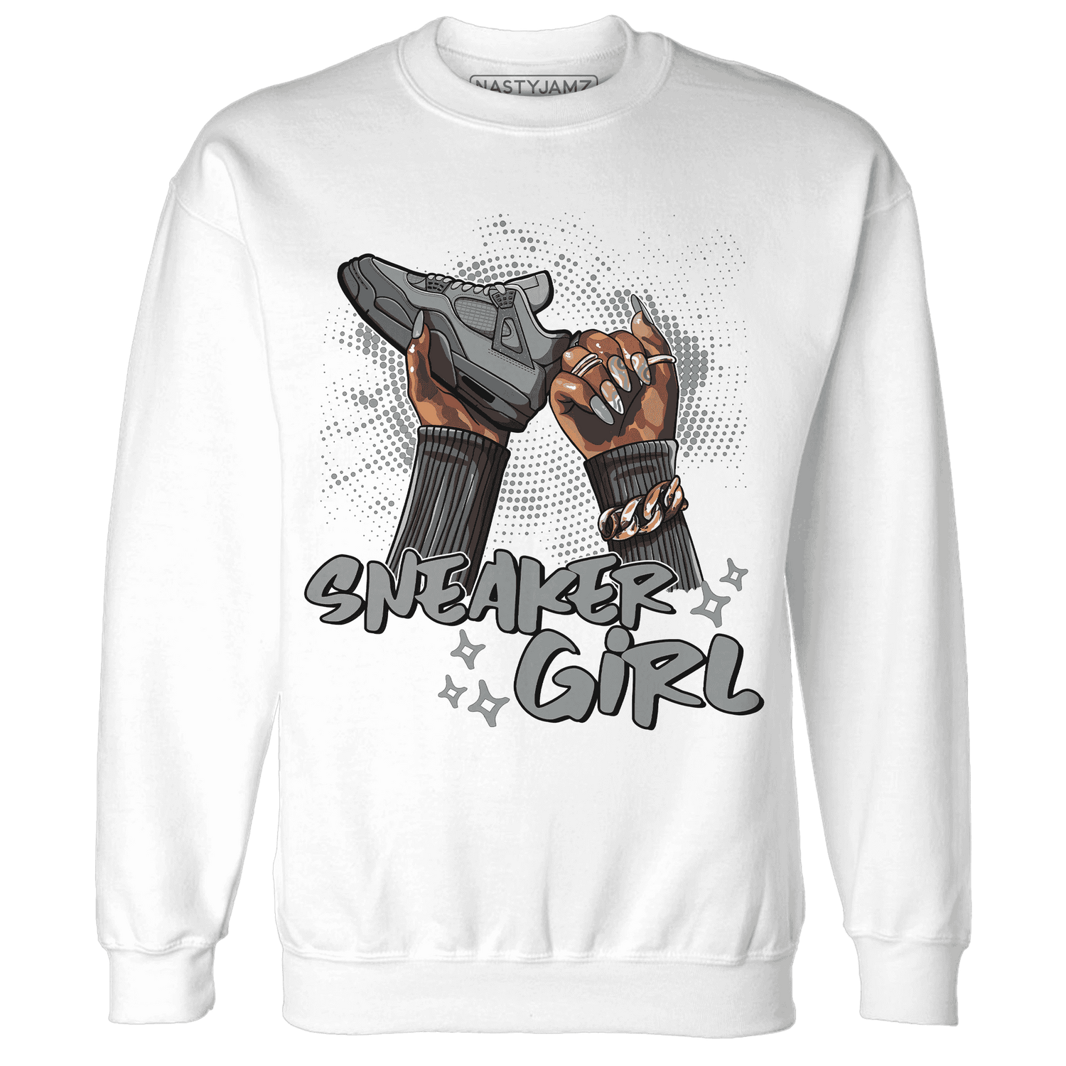 Paris Olympicsss 4s Sweatshirt Match Sneaker Girl Nail - NastyJamz