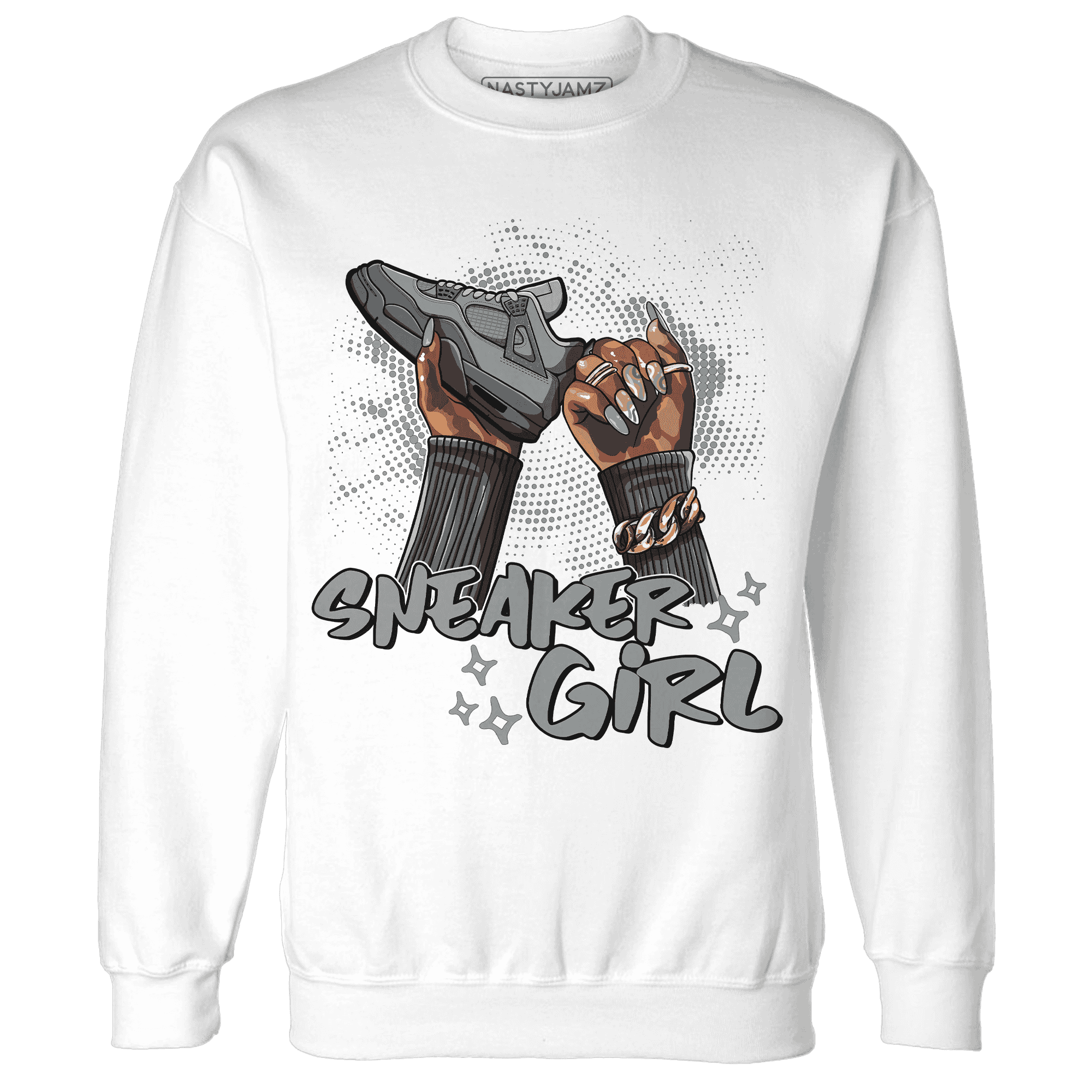 Paris Olympicsss 4s Sweatshirt Match Sneaker Girl Nail - NastyJamz