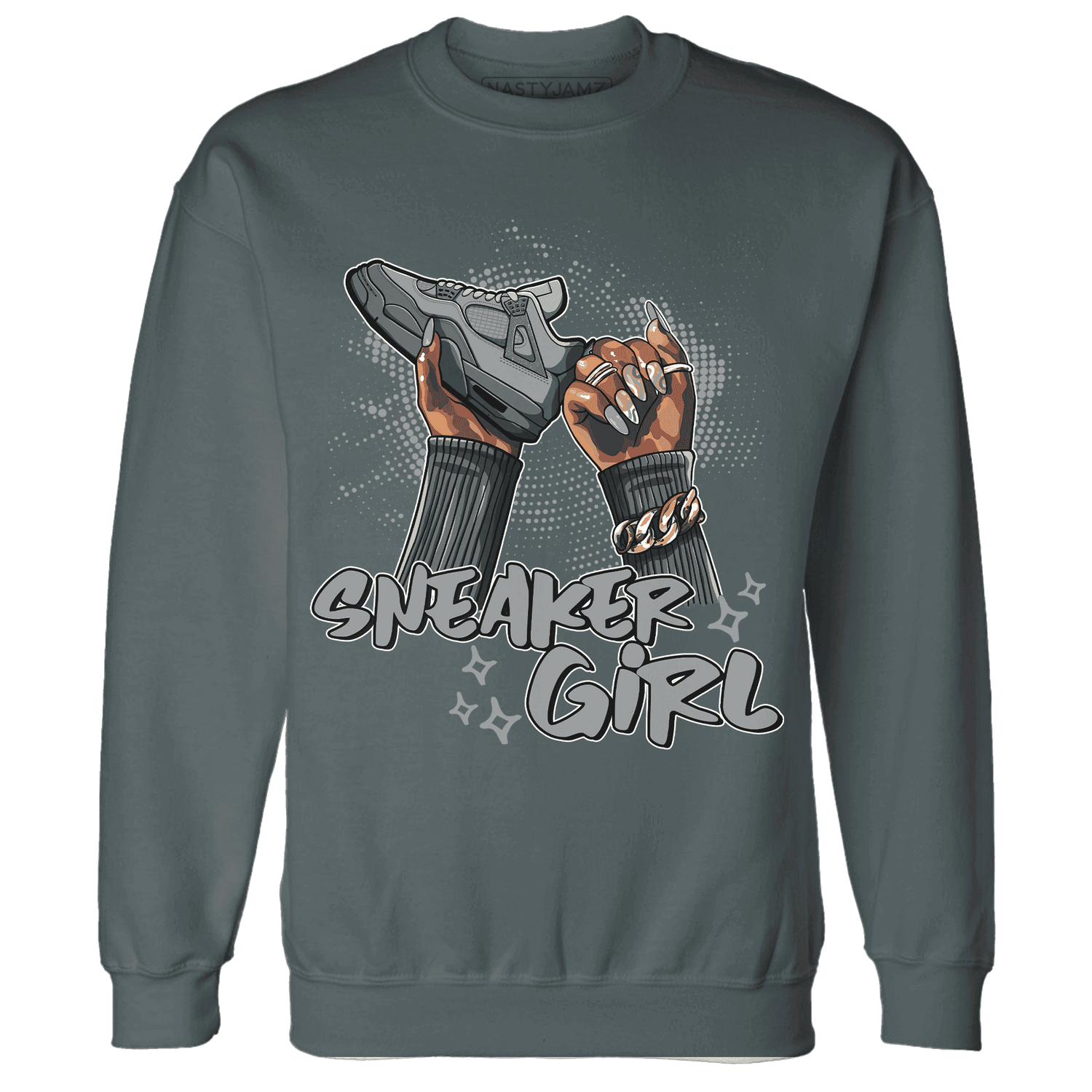 Paris Olympicsss 4s Sweatshirt Match Sneaker Girl Nail - NastyJamz