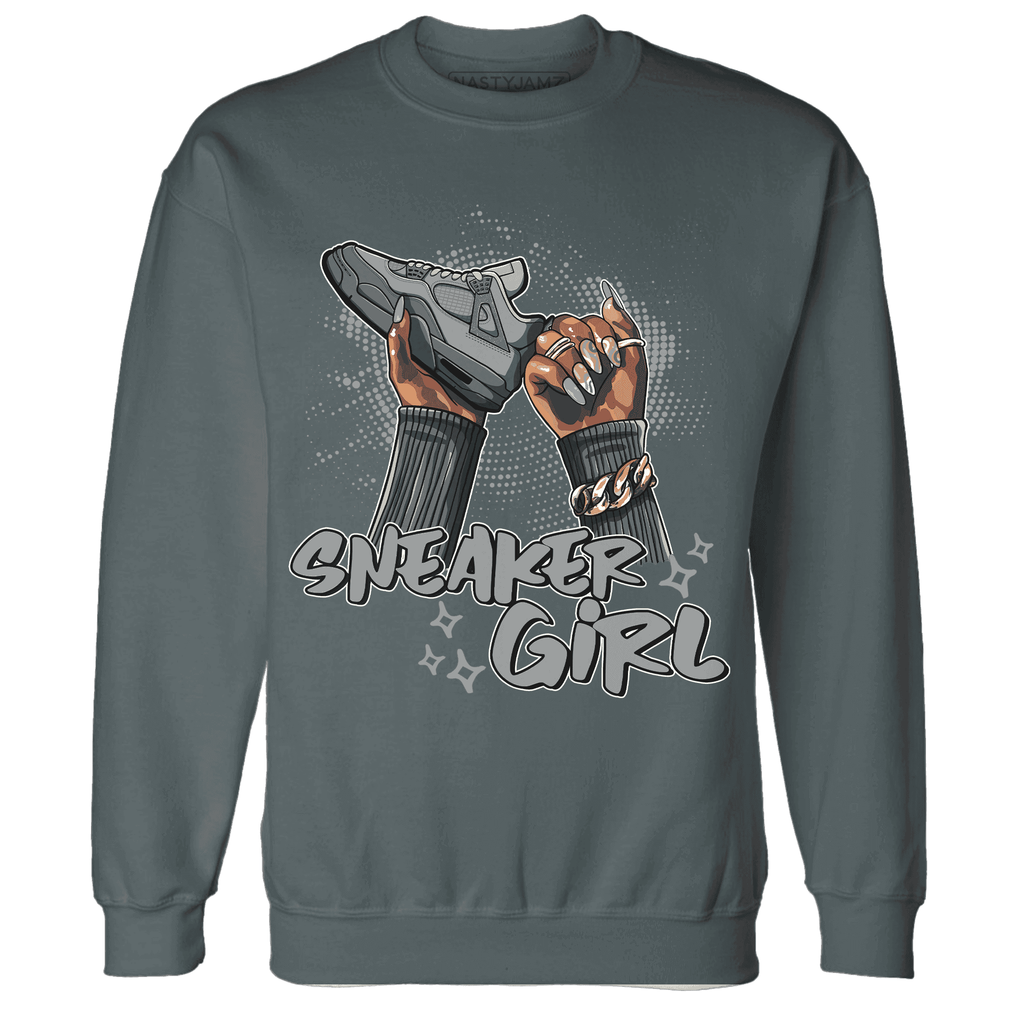 Paris Olympicsss 4s Sweatshirt Match Sneaker Girl Nail - NastyJamz
