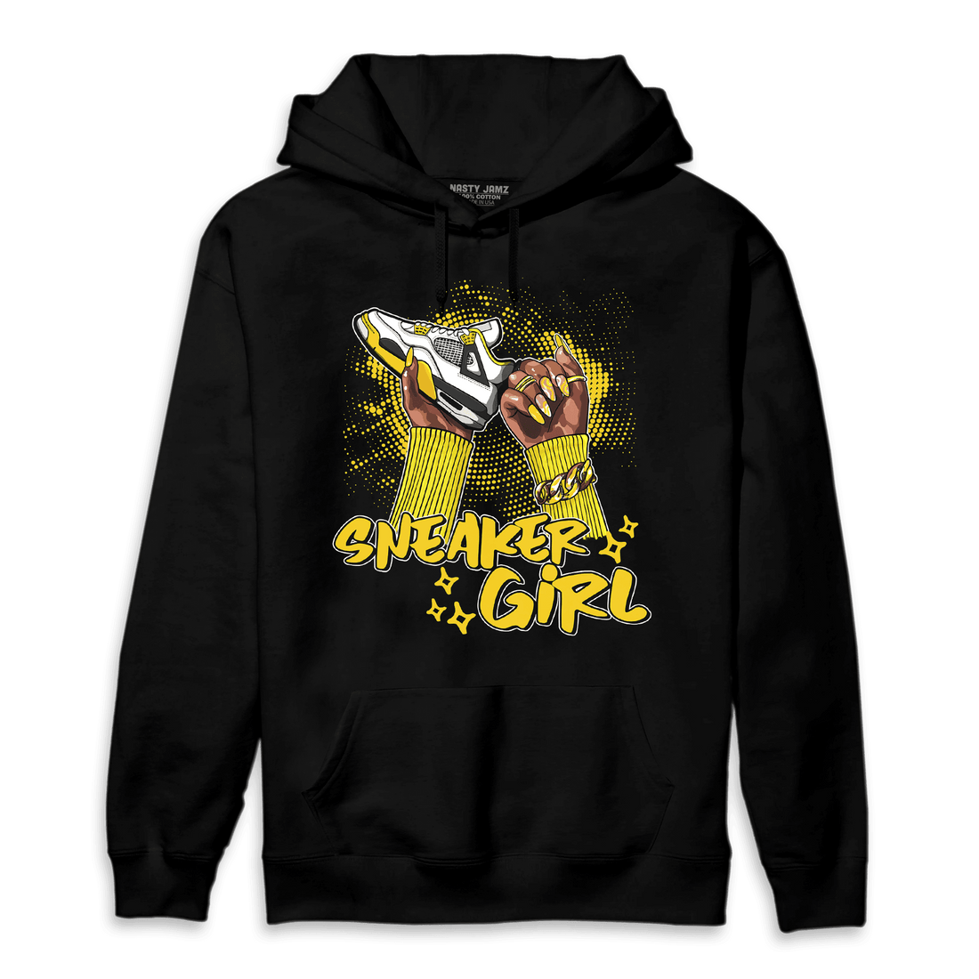 Vivid Sulfur 4s Hoodie Match Sneaker Girl Nail - NastyJamz