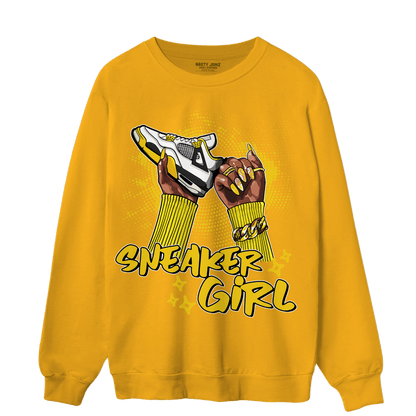 Vivid Sulfur 4s Sweatshirt Match Sneaker Girl Nail - NastyJamz