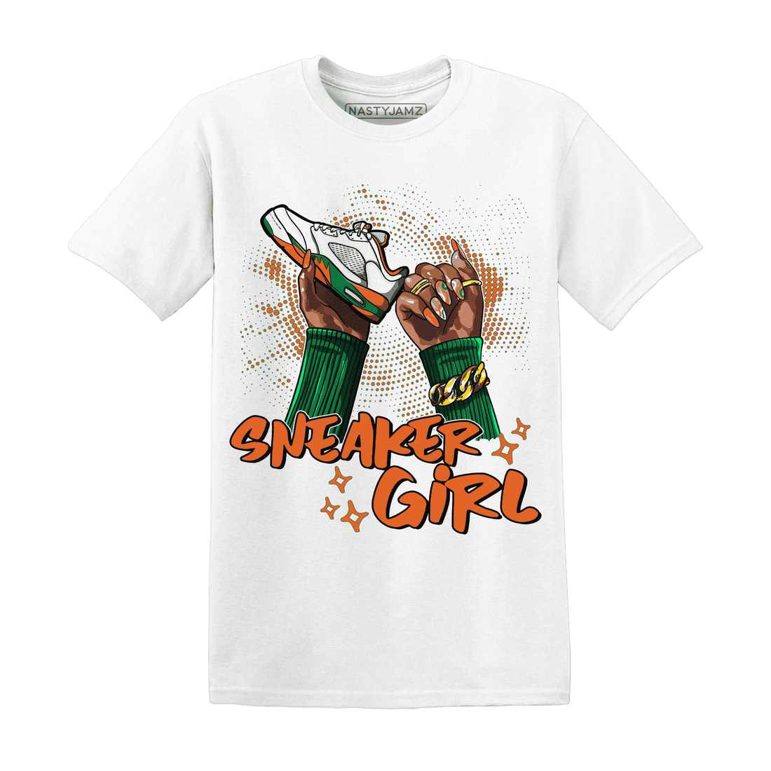 MAM Hurricanes 5s T Shirt Match Sneaker Girl Nail - NastyJamz