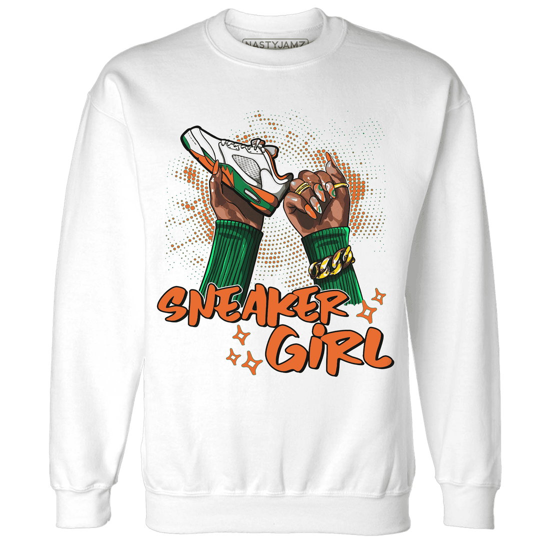 MAM Hurricanes 5s Sweatshirt Match Sneaker Girl Nail - NastyJamz