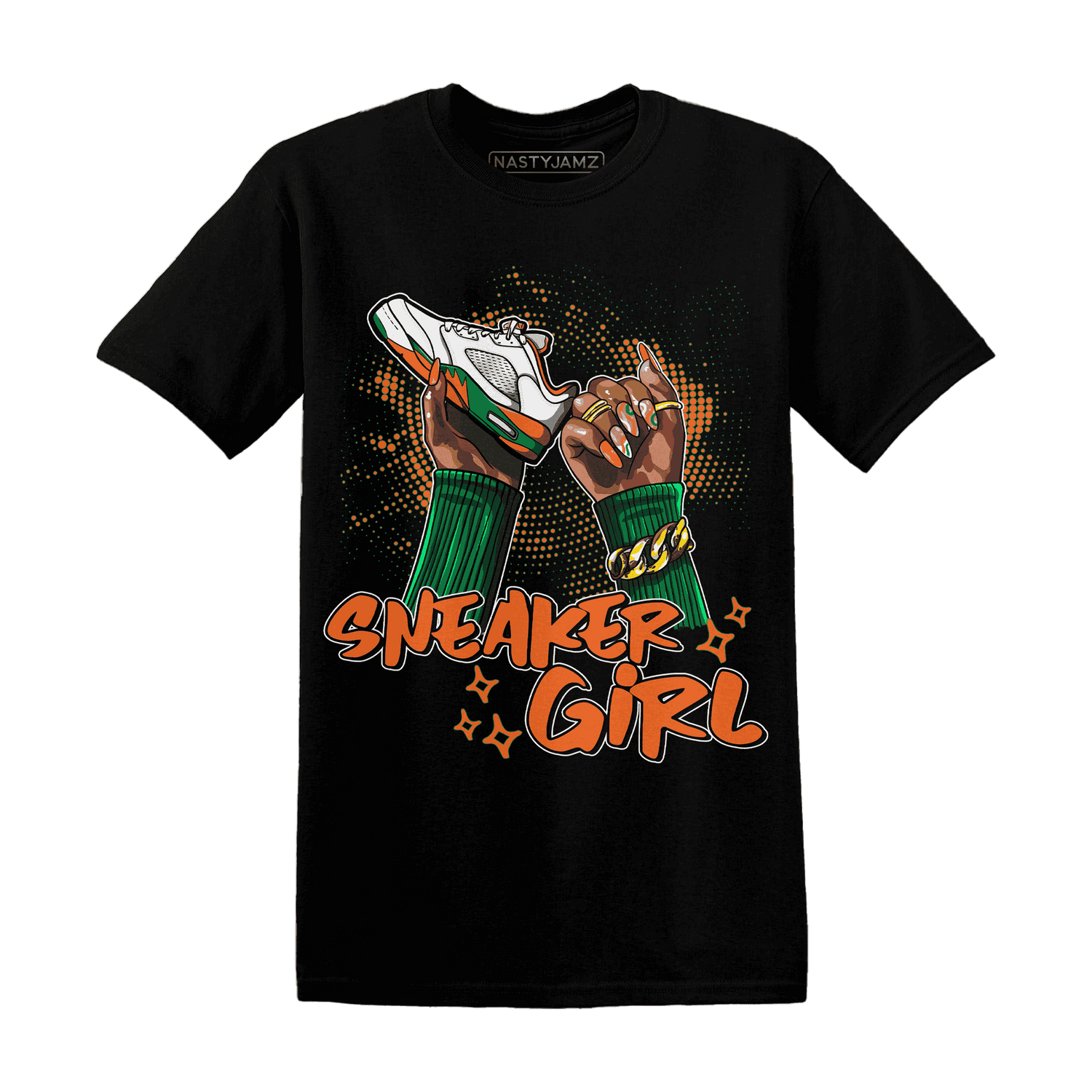 MAM Hurricanes 5s T Shirt Match Sneaker Girl Nail - NastyJamz