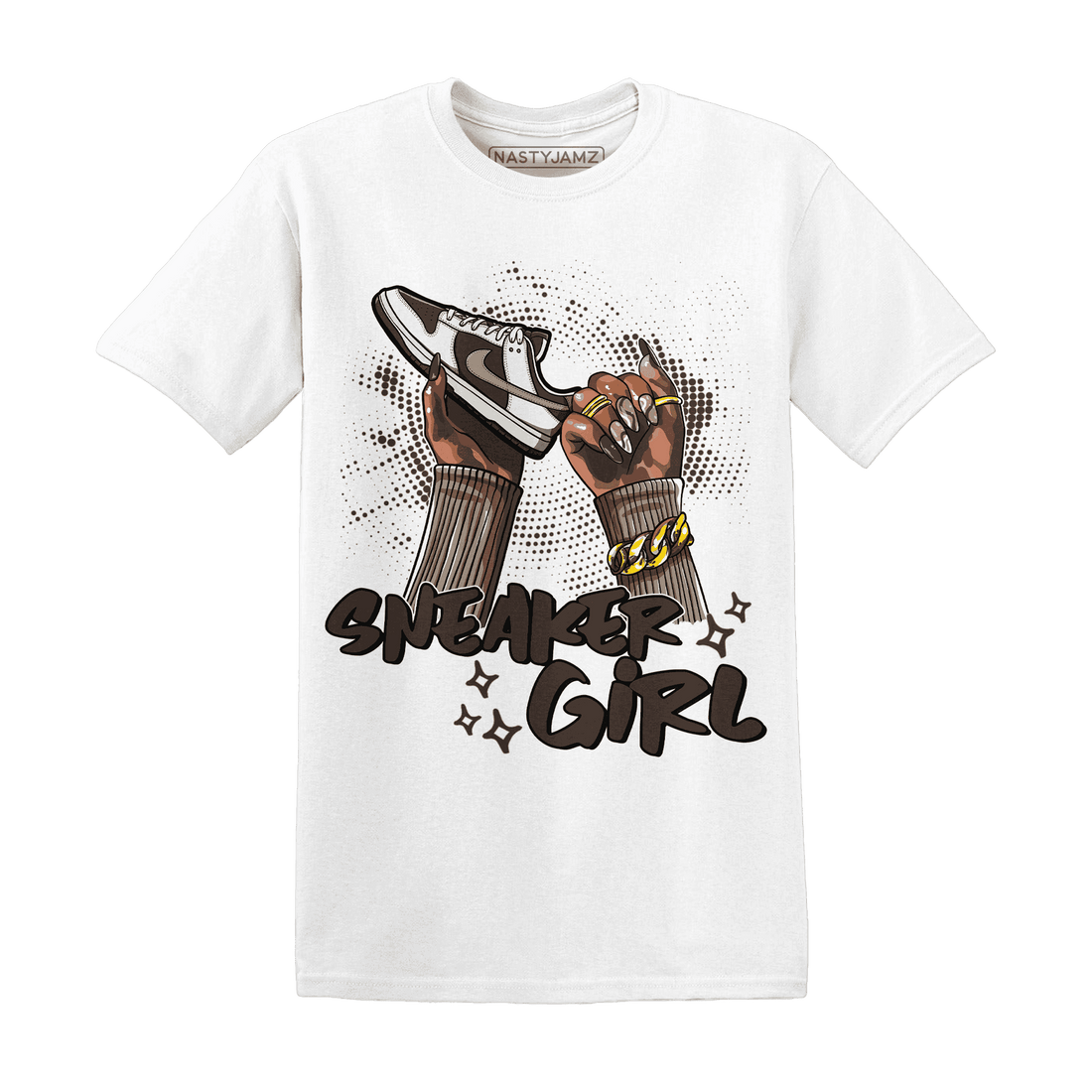 Dunk Low Baroque Brown T Shirt Match Sneaker Girl Nail - NastyJamz