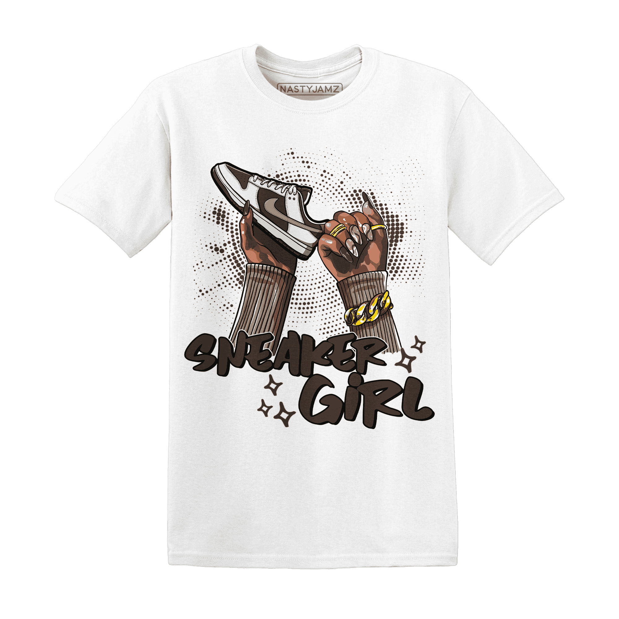Dunk Low Baroque Brown T Shirt Match Sneaker Girl Nail - NastyJamz