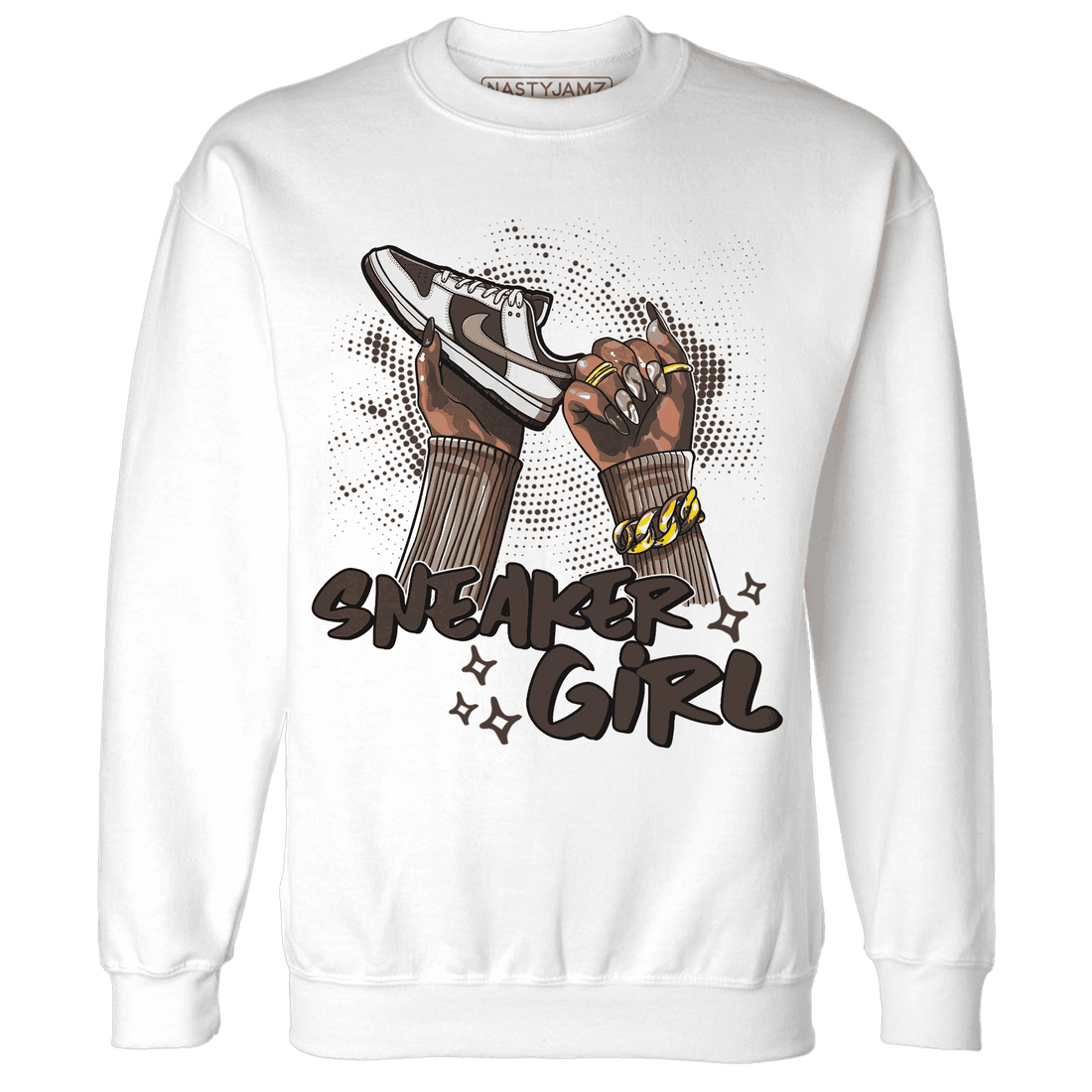 Dunk Low Baroque Brown Sweatshirt Match Sneaker Girl Nail - NastyJamz
