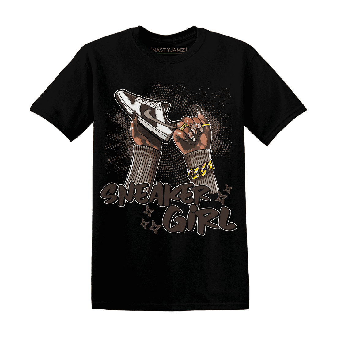 Dunk Low Baroque Brown T Shirt Match Sneaker Girl Nail - NastyJamz