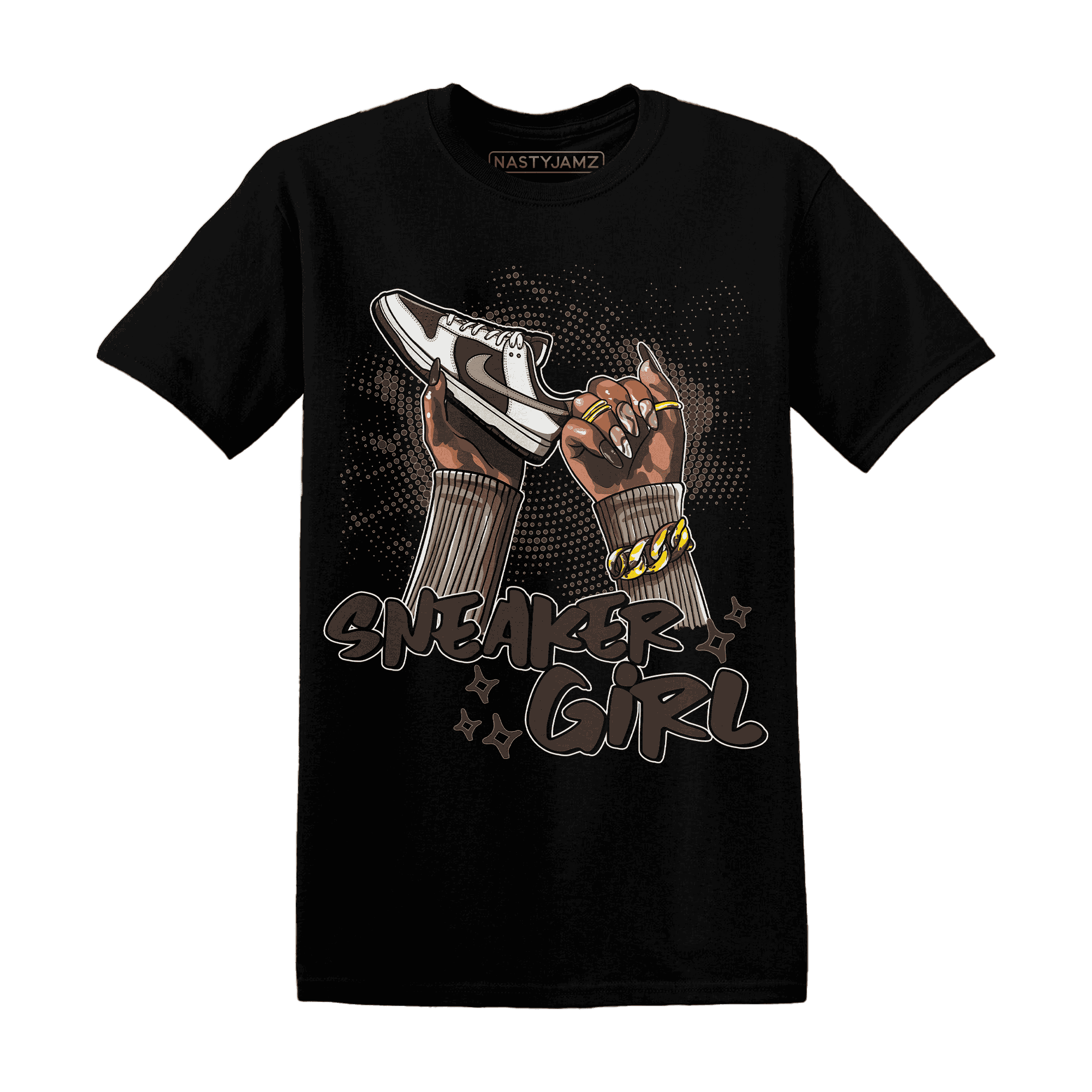 Dunk Low Baroque Brown T Shirt Match Sneaker Girl Nail - NastyJamz