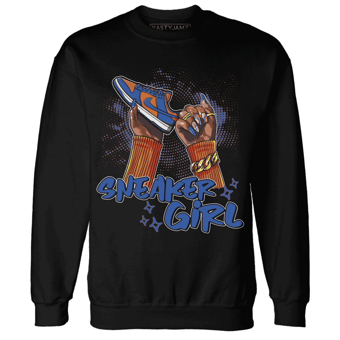 Dunk Low Knicks Sweatshirt Match Sneaker Girl Nail - NastyJamz