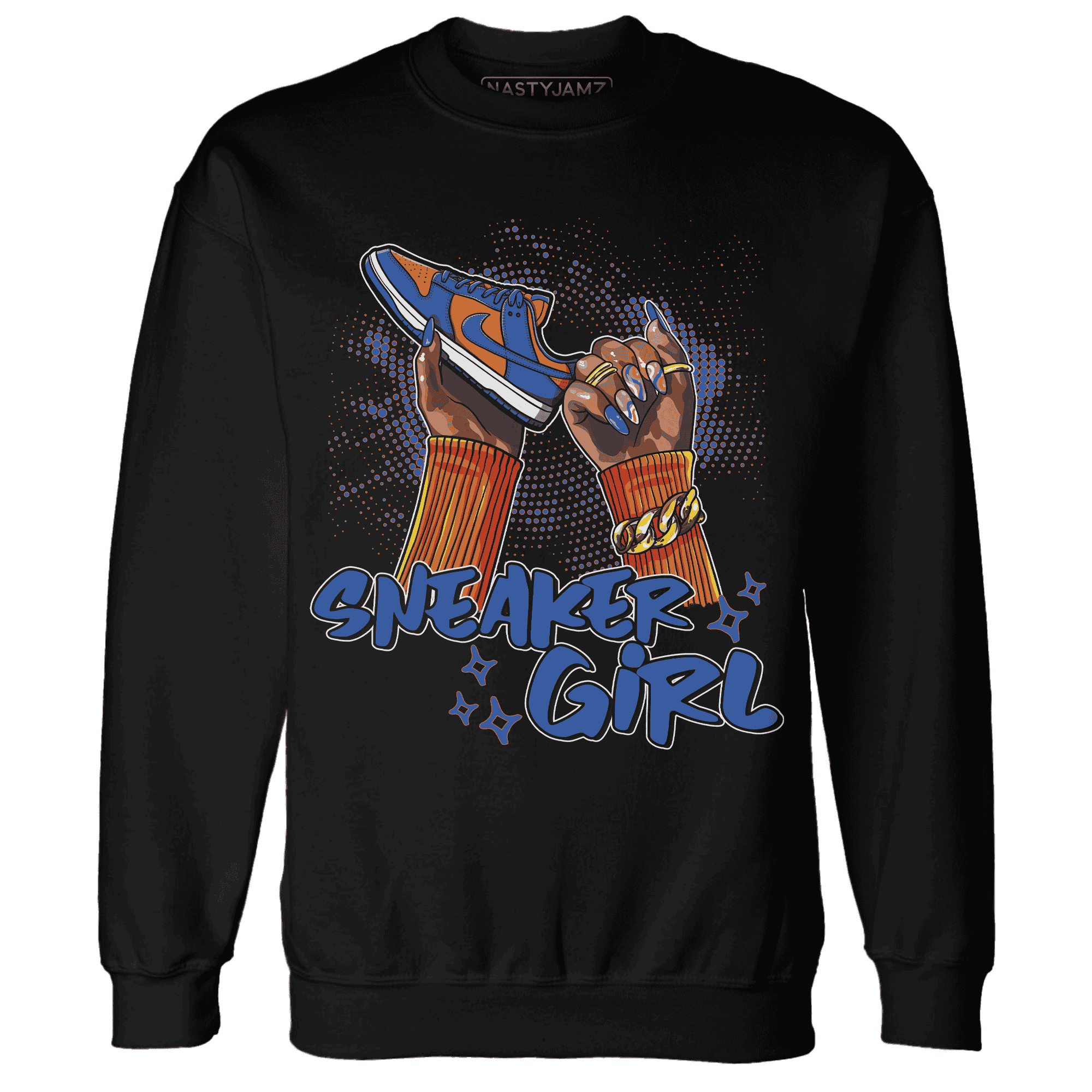 Dunk Low Knicks Sweatshirt Match Sneaker Girl Nail - NastyJamz