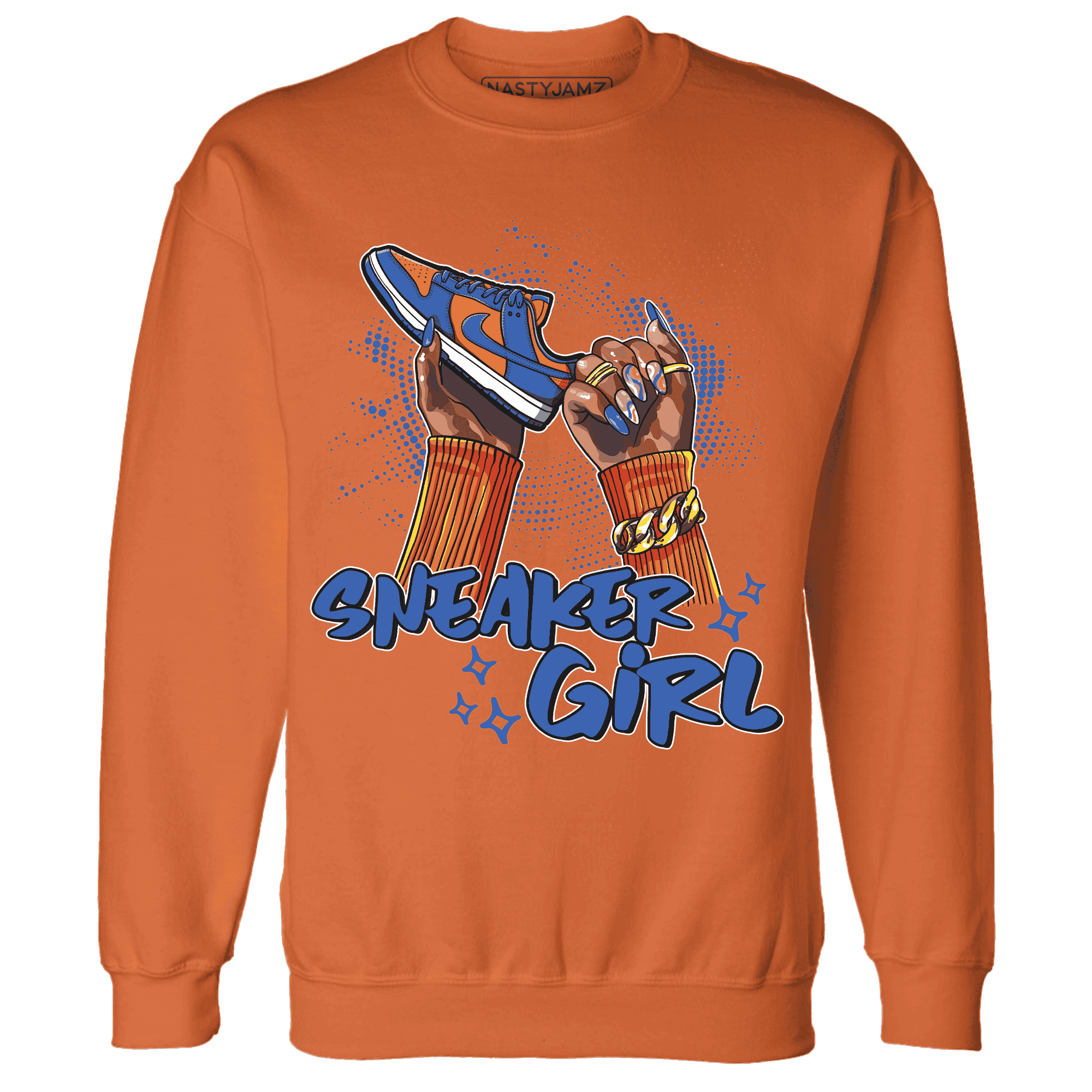 Dunk Low Knicks Sweatshirt Match Sneaker Girl Nail - NastyJamz