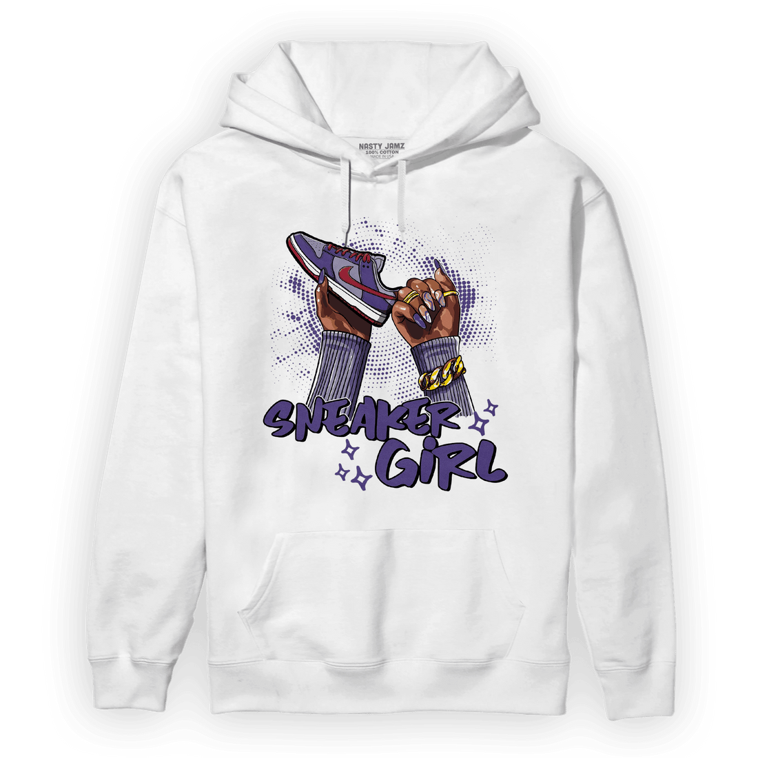 Dunk Low Plum Hoodie Match Sneaker Girl Nail - NastyJamz