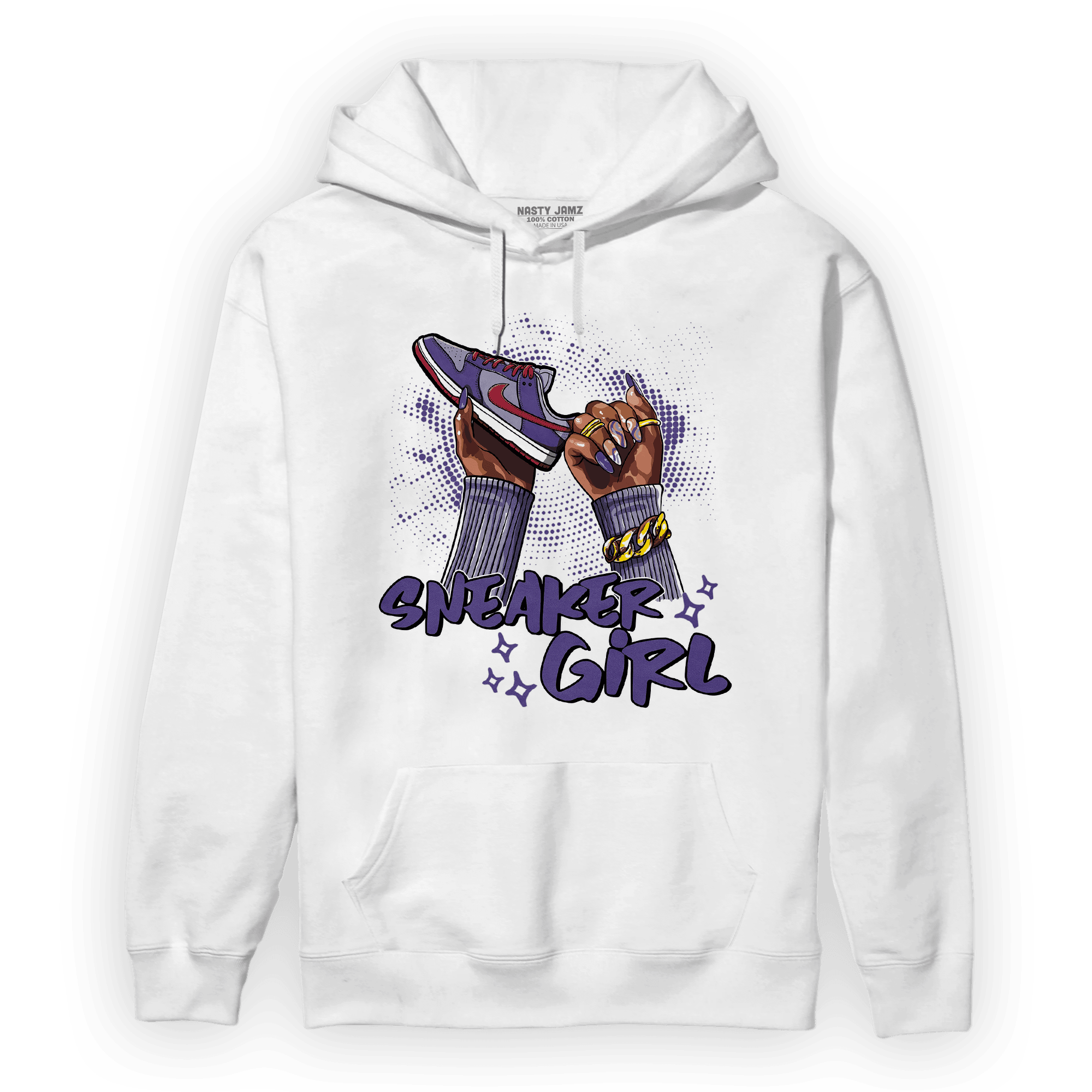 Dunk Low Plum Hoodie Match Sneaker Girl Nail - NastyJamz