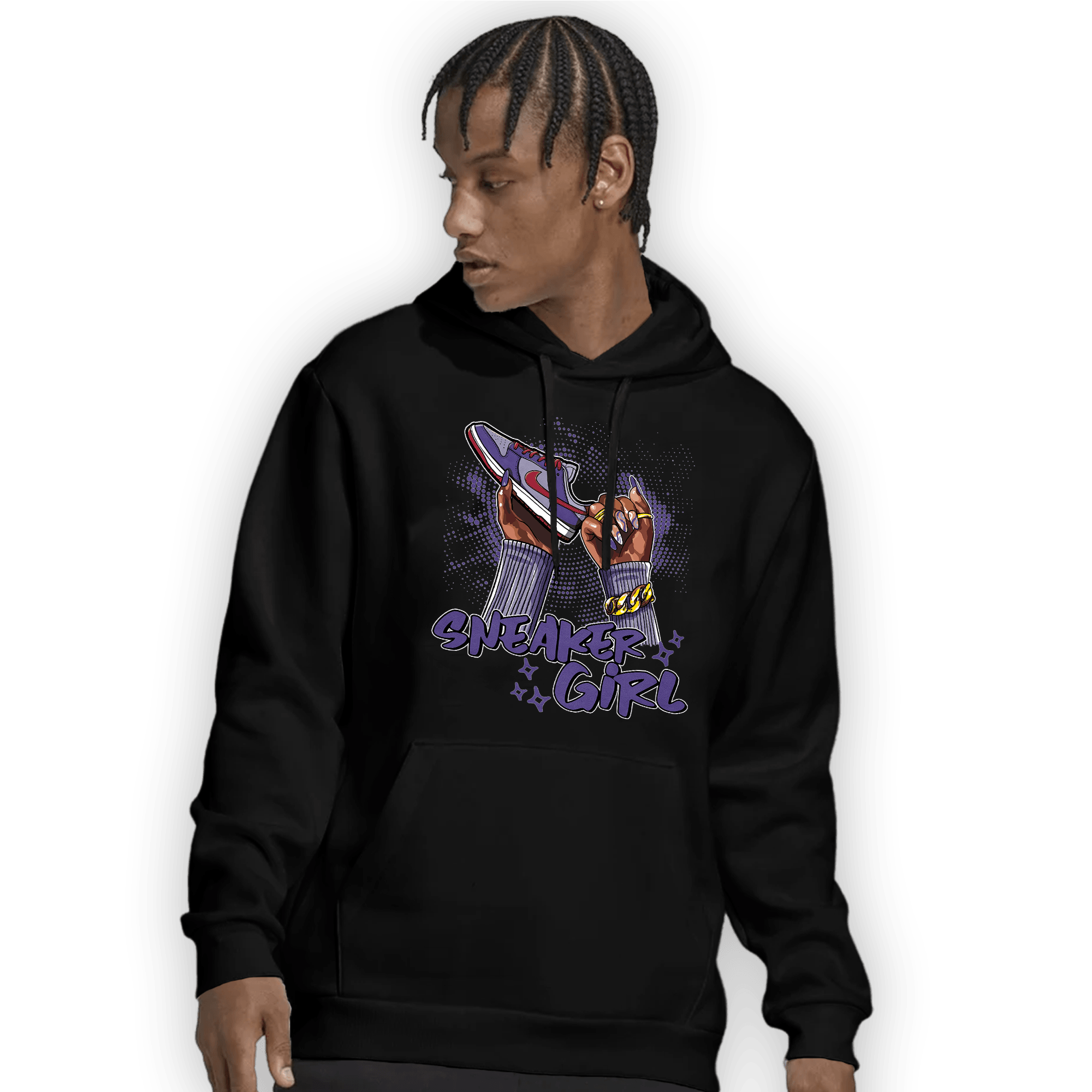 Dunk Low Plum Hoodie Match Sneaker Girl Nail - NastyJamz