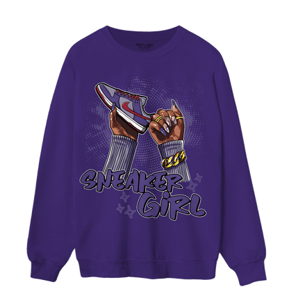 Dunk Low Plum Sweatshirt Match Sneaker Girl Nail - NastyJamz