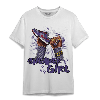 Dunk Low Plum T Shirt Match Sneaker Girl Nail - NastyJamz