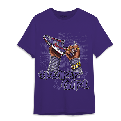 Dunk Low Plum T Shirt Match Sneaker Girl Nail - NastyJamz