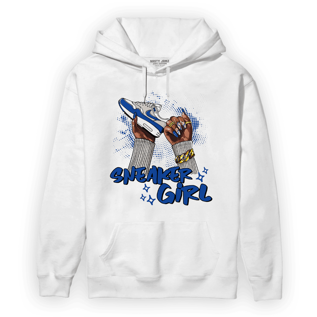 Air Max 1 86 Royal Hoodie Match Sneaker Girl Nail - NastyJamz