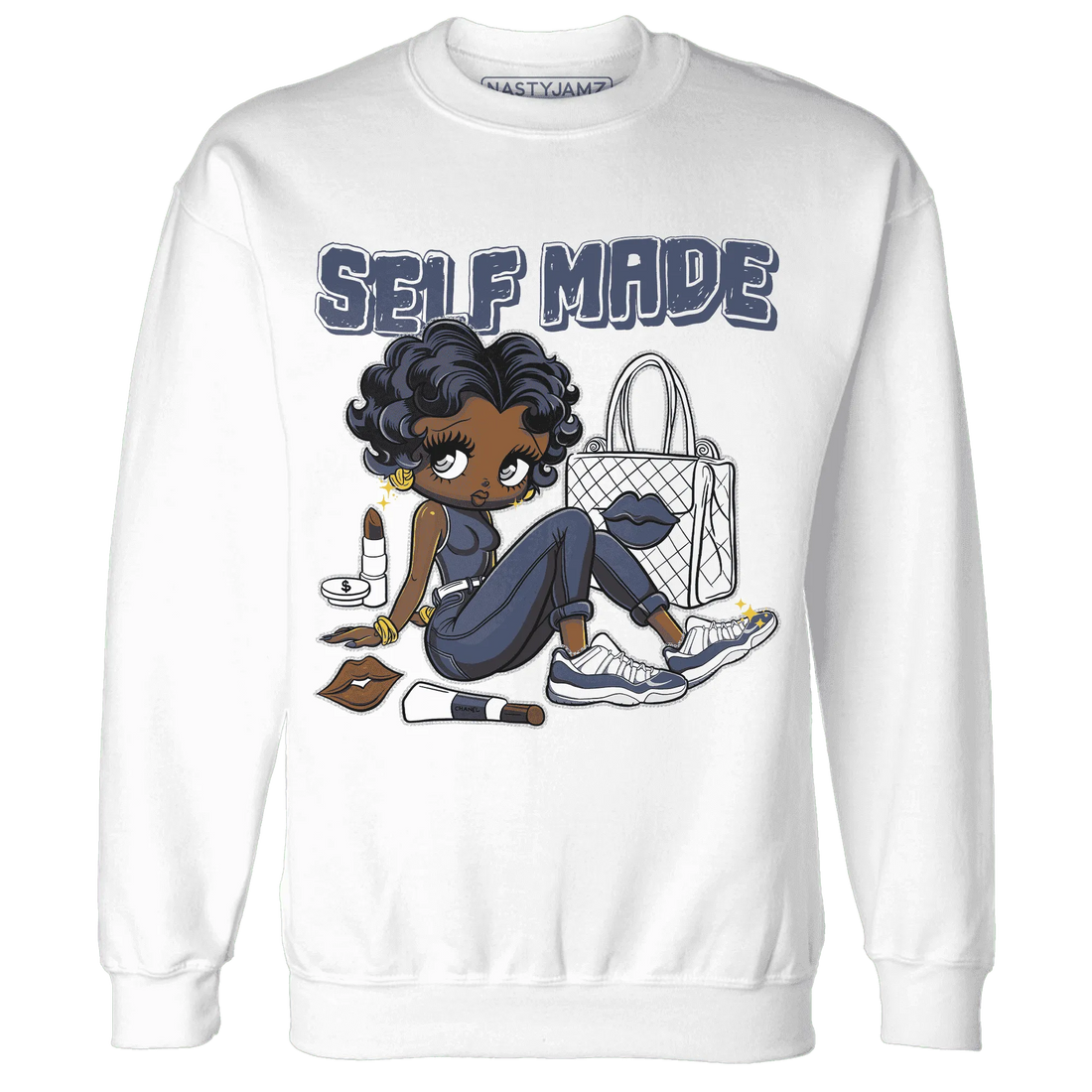 Low-Diffused-Blue-11s-Sweatshirt-Match-Sneaker-Girl-Selfmade