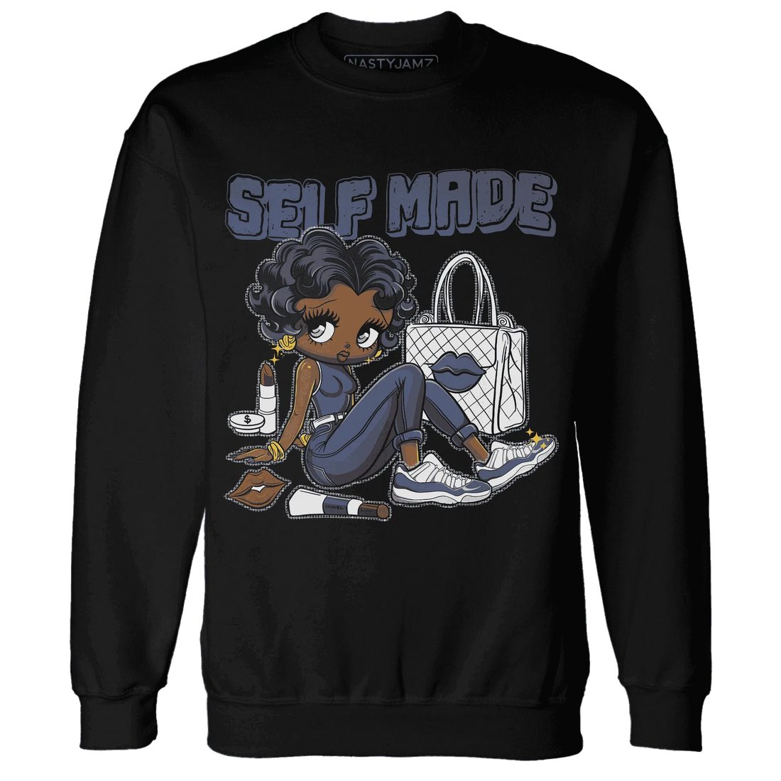 Low-Diffused-Blue-11s-Sweatshirt-Match-Sneaker-Girl-Selfmade