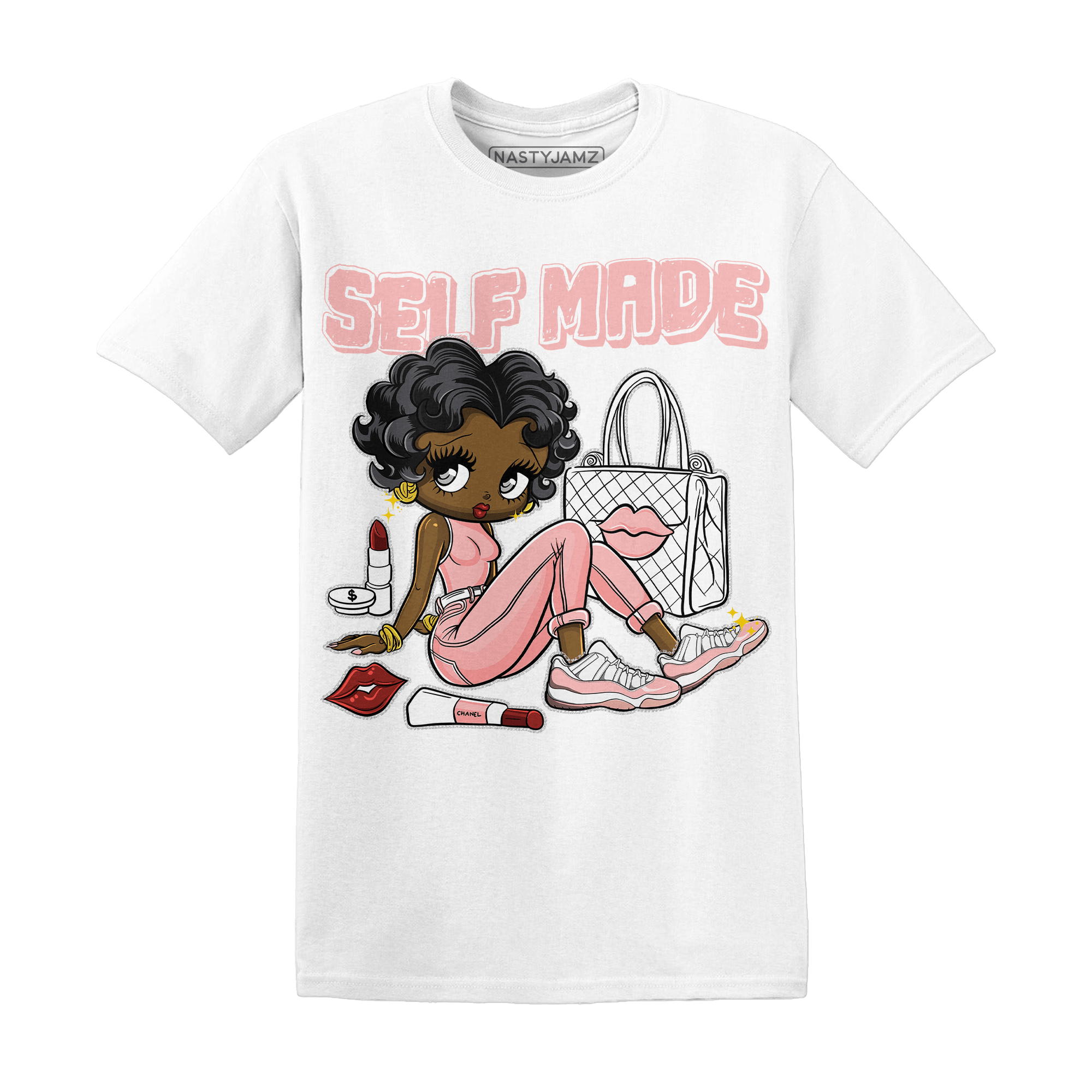 Low Legend Pink 11s T Shirt Match Sneaker Girl Selfmade - NastyJamz