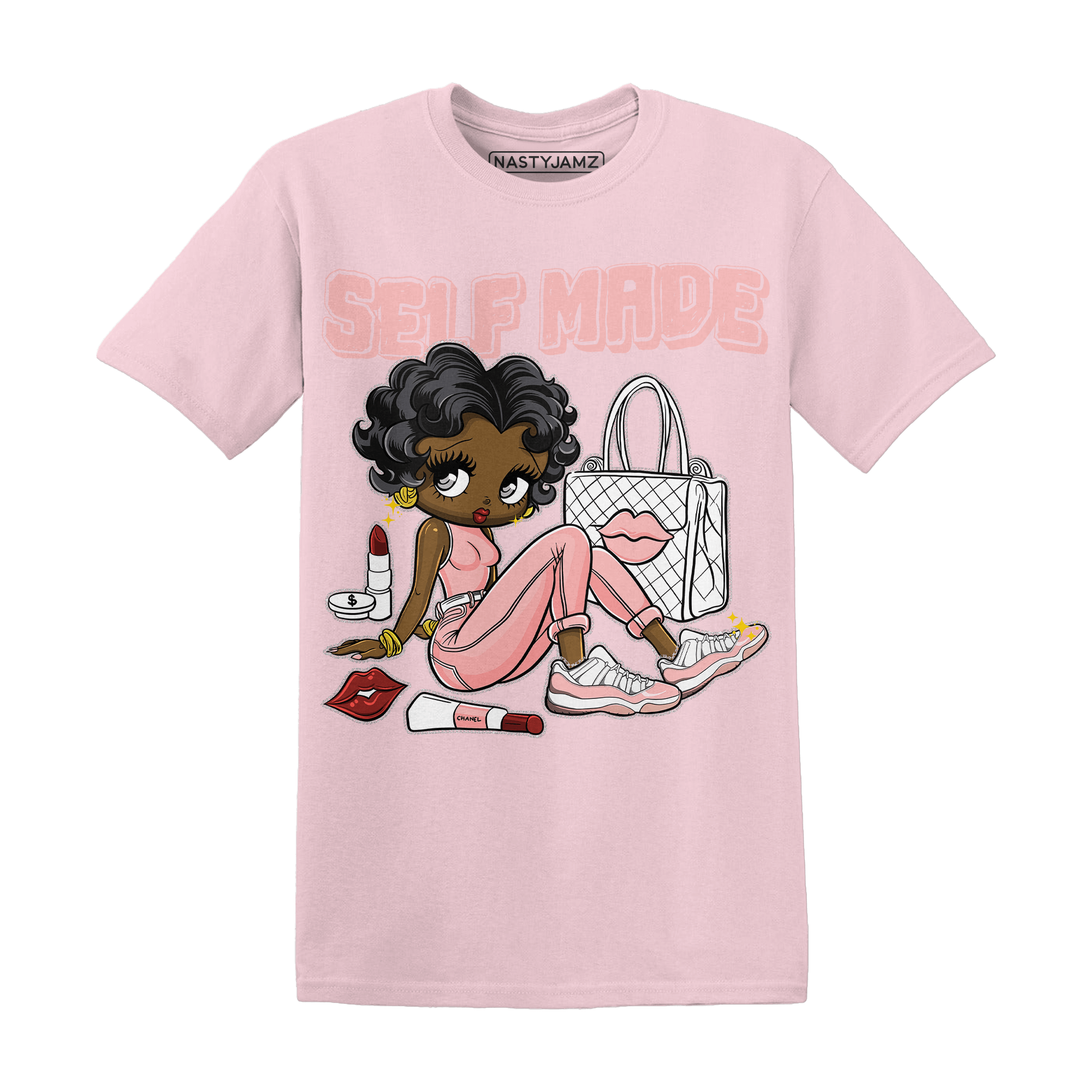 Low Legend Pink 11s T Shirt Match Sneaker Girl Selfmade - NastyJamz