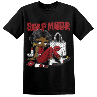 Retro Red Taxi 12s T Shirt Match Sneaker Girl Selfmade - NastyJamz