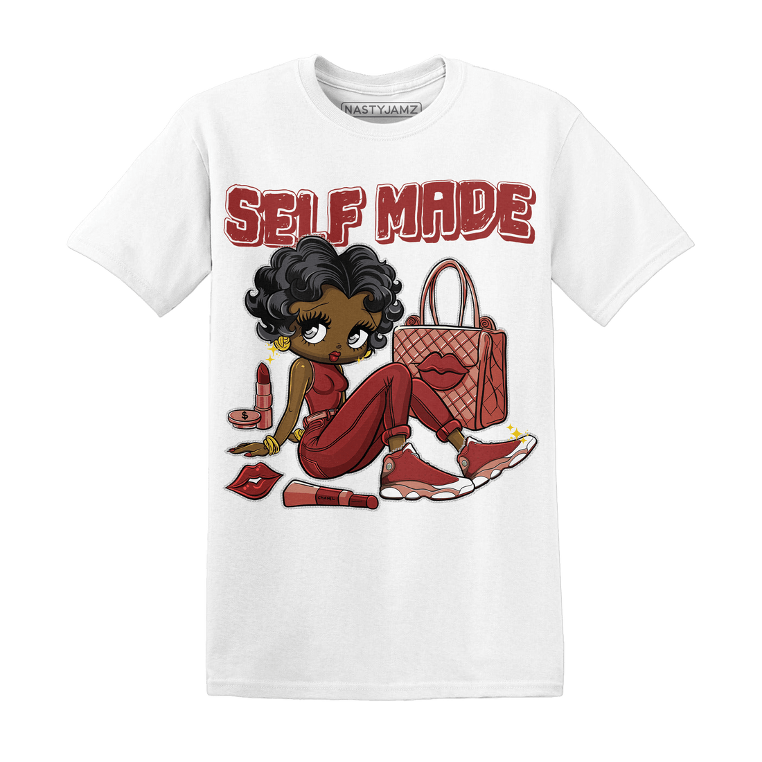 Dune Red 13s T Shirt Match Sneaker Girl Selfmade - NastyJamz