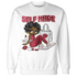 High 85 Metallic Burgundy 1s Sweatshirt Match Sneaker Girl Selfmade - NastyJamz