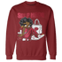High 85 Metallic Burgundy 1s Sweatshirt Match Sneaker Girl Selfmade - NastyJamz