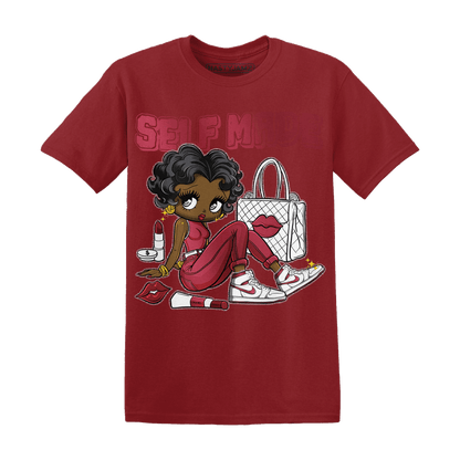 High 85 Metallic Burgundy 1s T Shirt Match Sneaker Girl Selfmade - NastyJamz