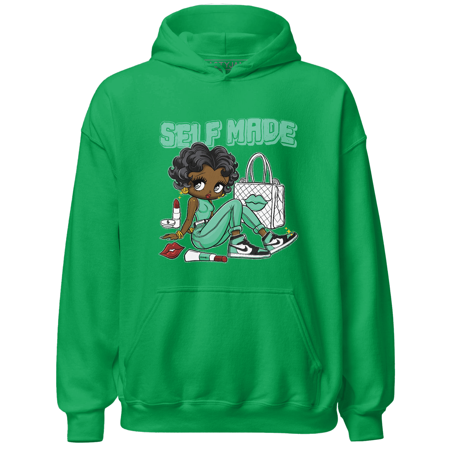 High OG Green Glow 1s Hoodie Match Sneaker Girl Selfmade - NastyJamz