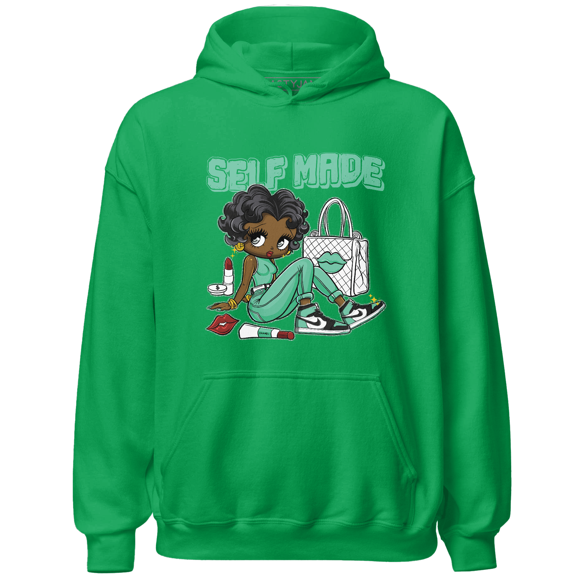 High OG Green Glow 1s Hoodie Match Sneaker Girl Selfmade - NastyJamz